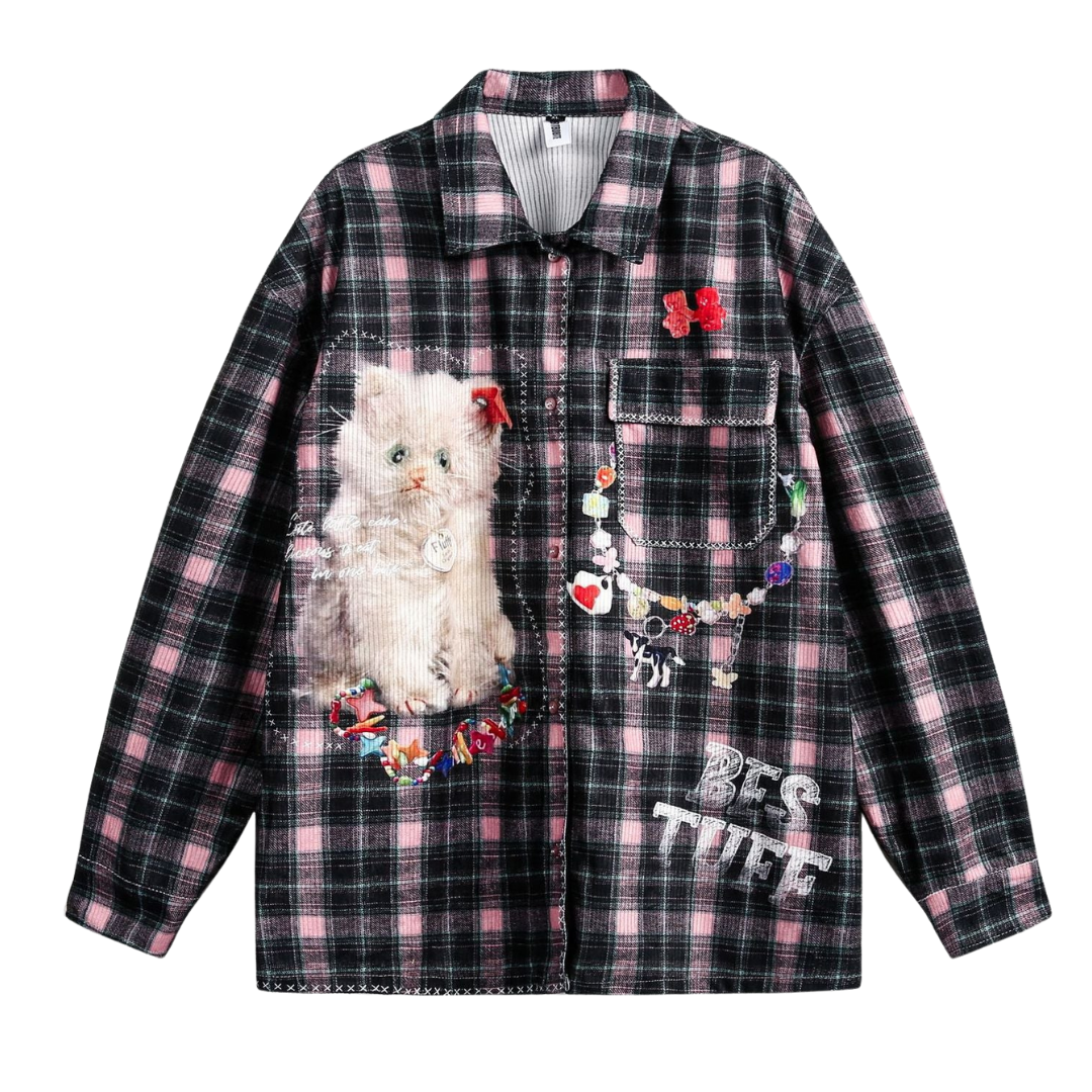 Lorantis Co. KITTY CHIC PLAID GÖMLEK