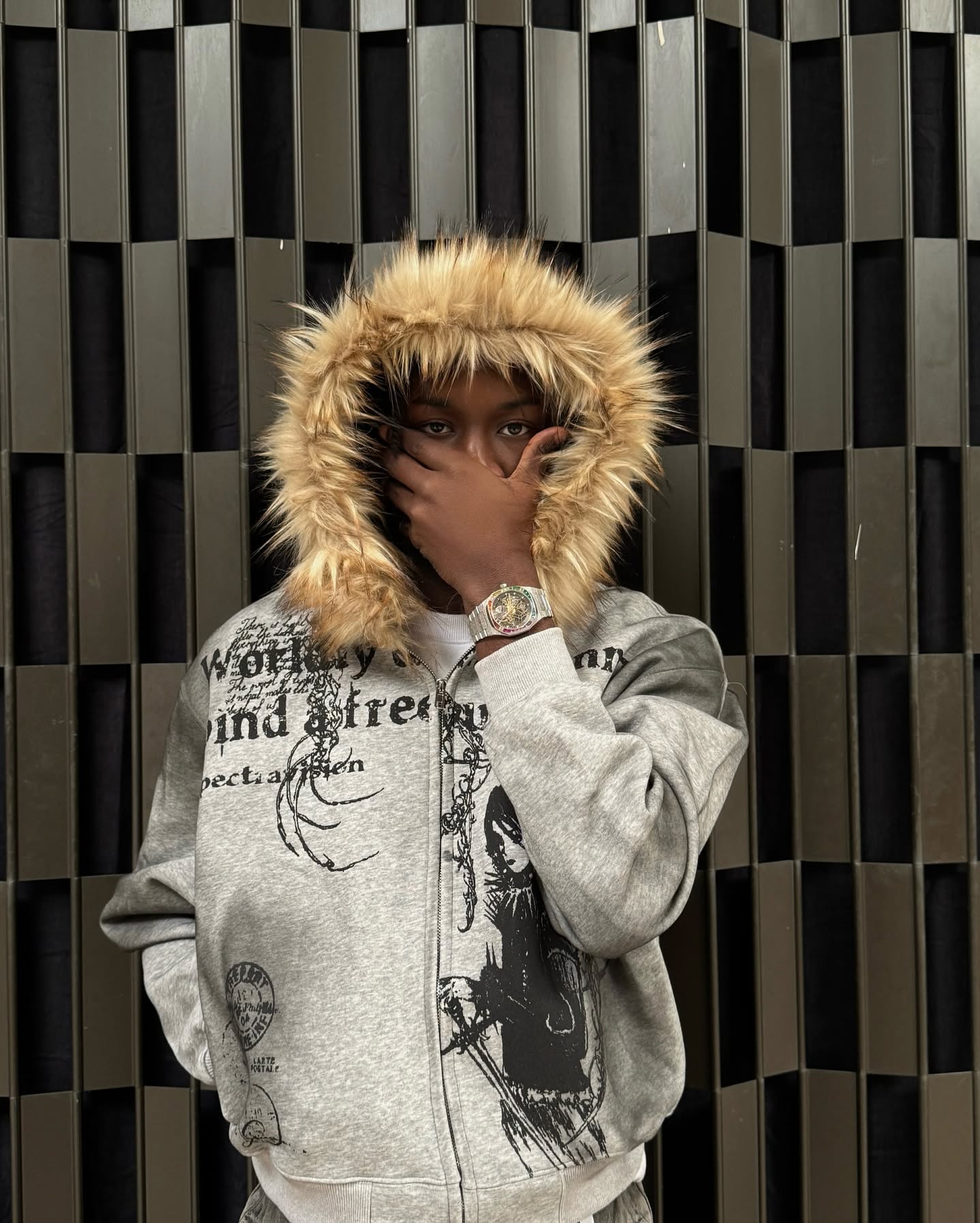 Supermade × Mortemartt Graphic Hooded Jacket- 2279