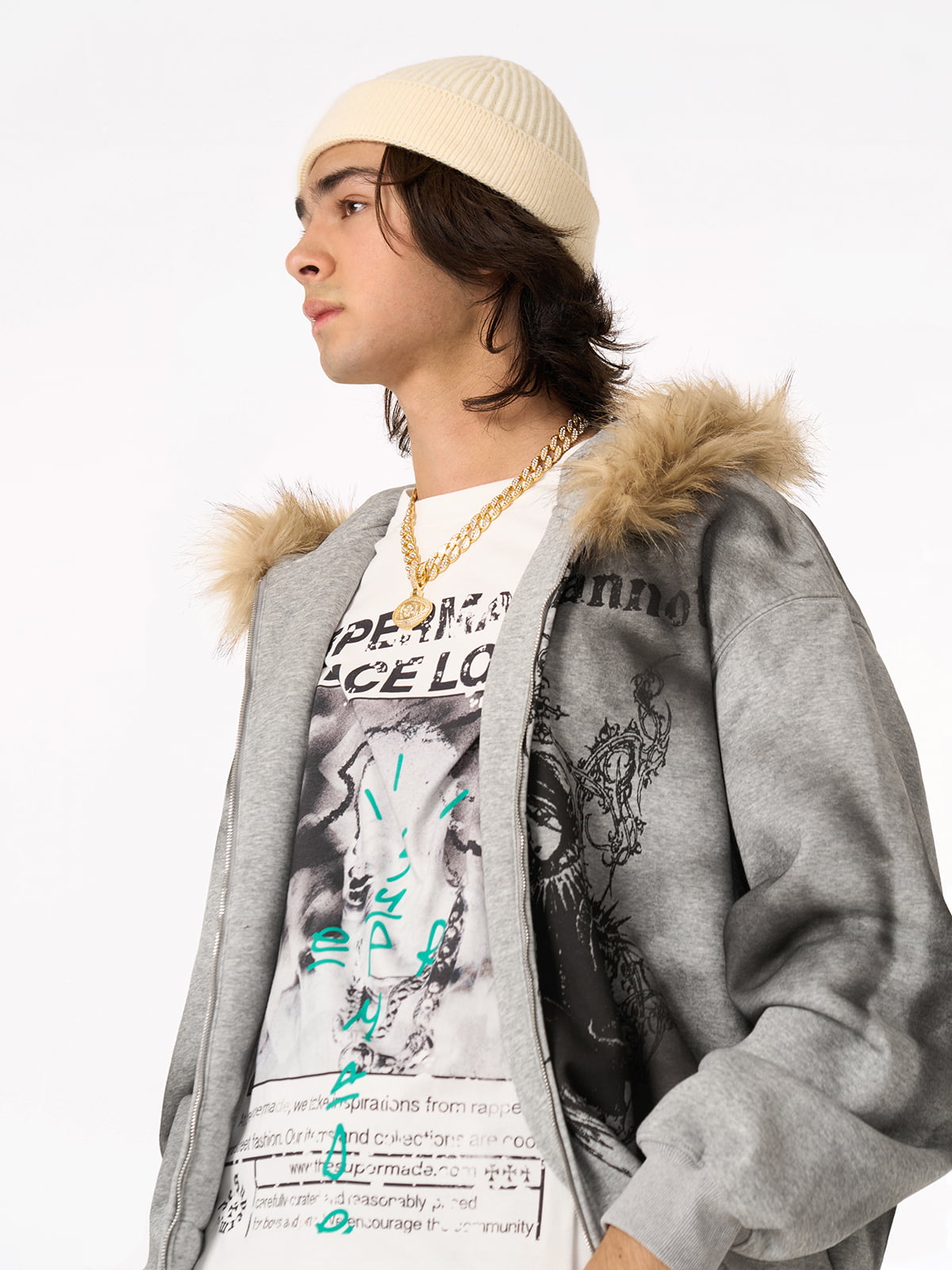 Supermade × Mortemartt Graphic Hooded Jacket- 2279