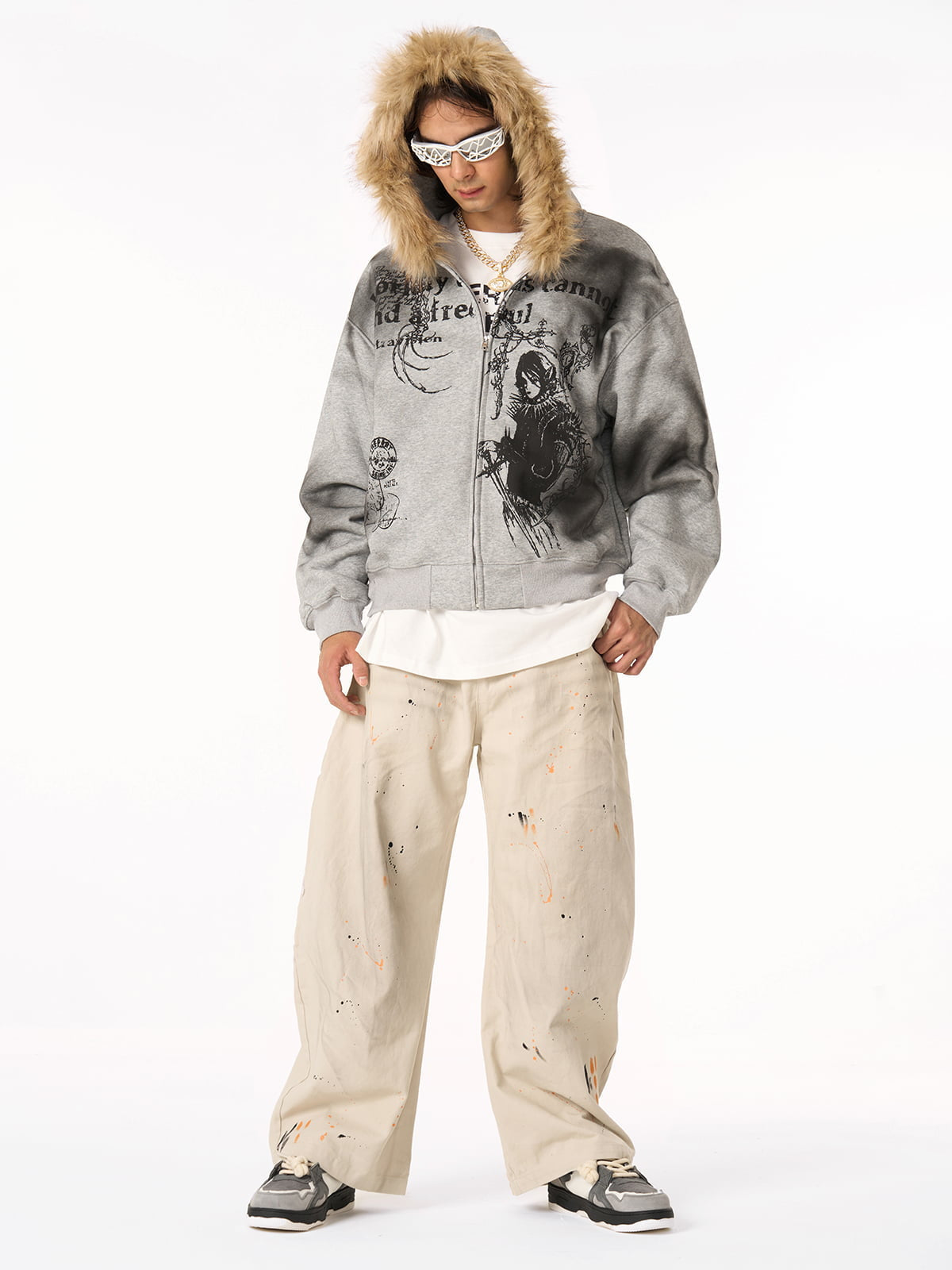 Supermade × Mortemartt Graphic Hooded Jacket- 2279