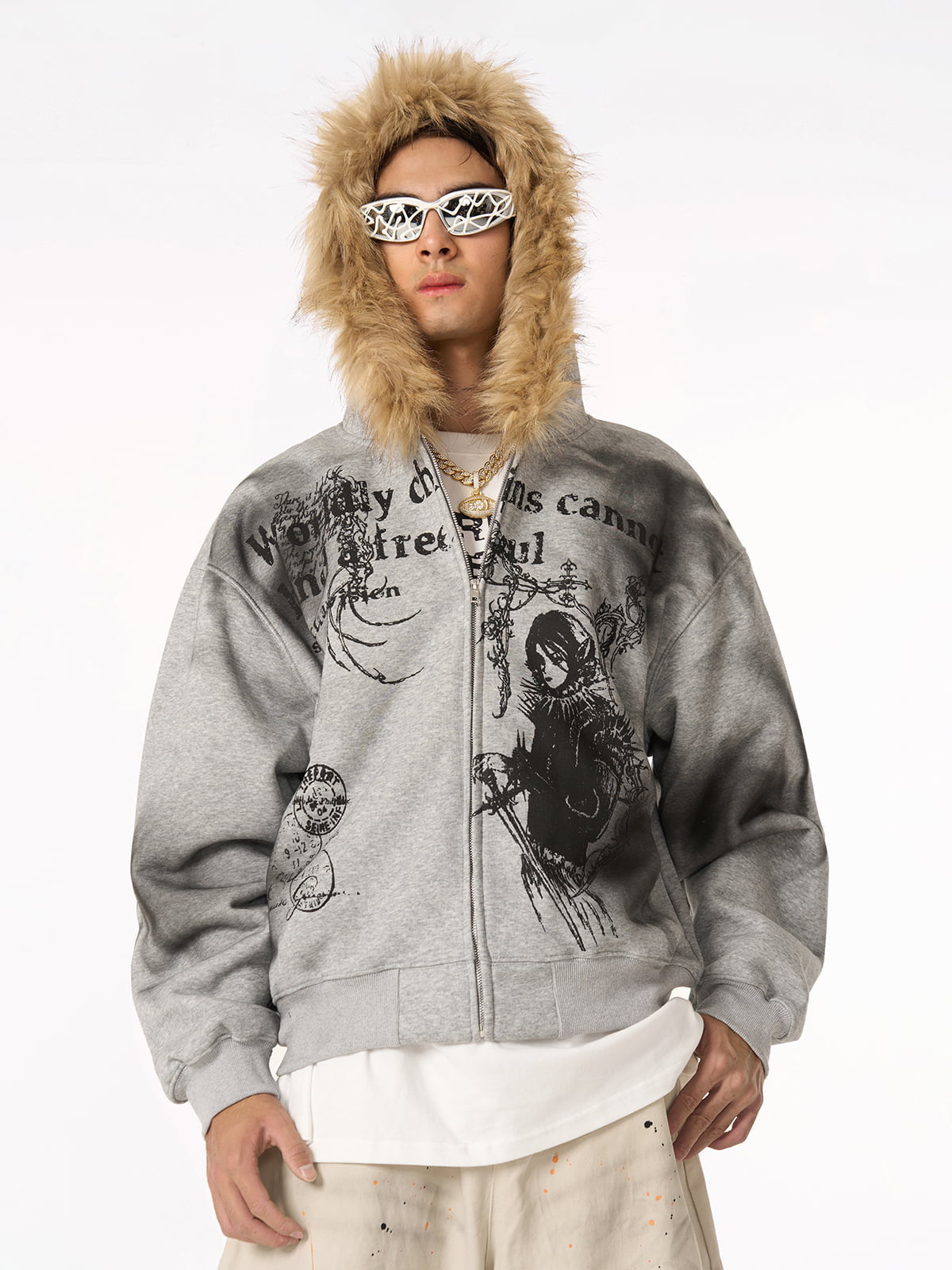 Supermade × Mortemartt Graphic Hooded Jacket- 2279