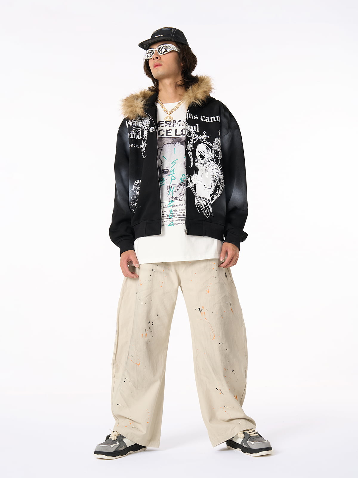 Supermade × Mortemartt Graphic Hooded Jacket- 2279