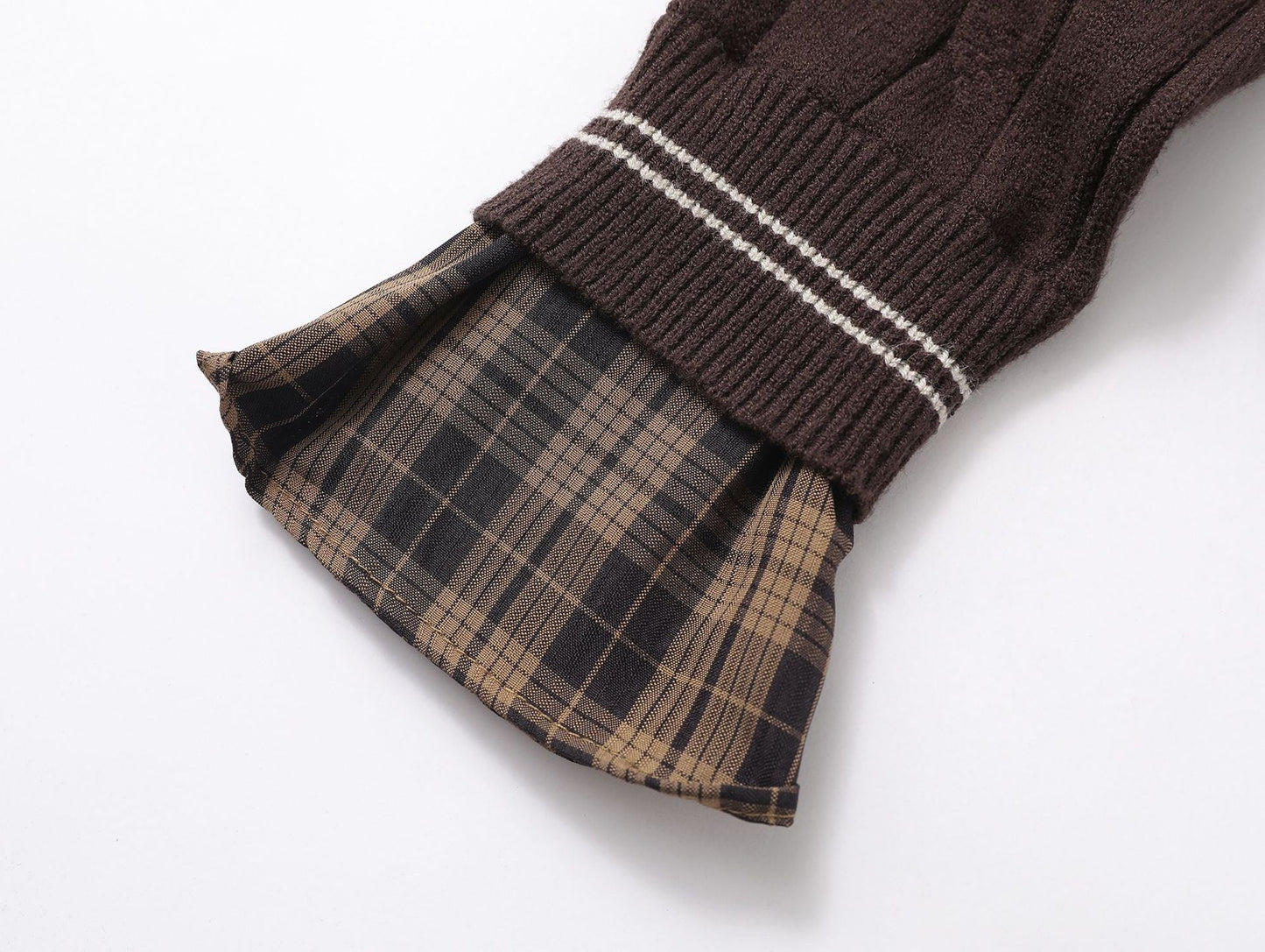 Lorantis Co. PLAID ACCENT KNIT KAZAK