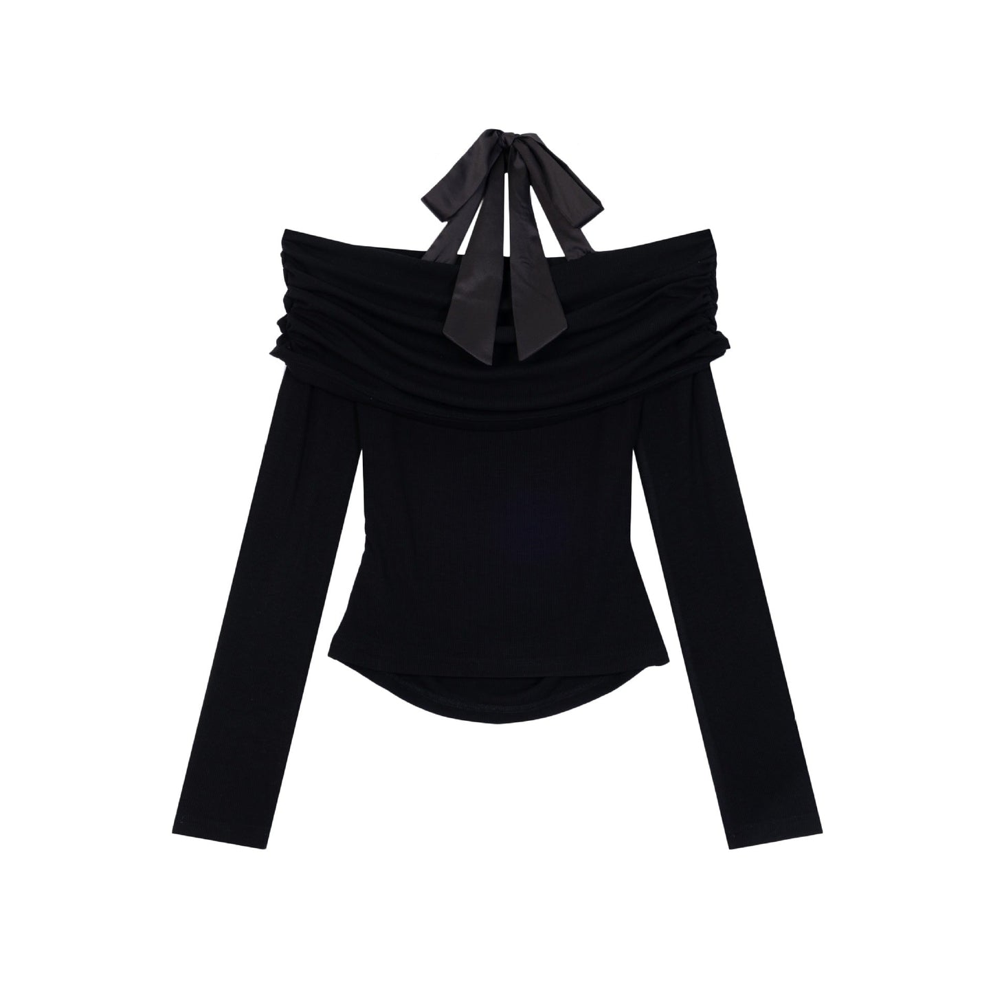 Lorantis Co. OFF-SHOULDER BOW TIE BLUZ