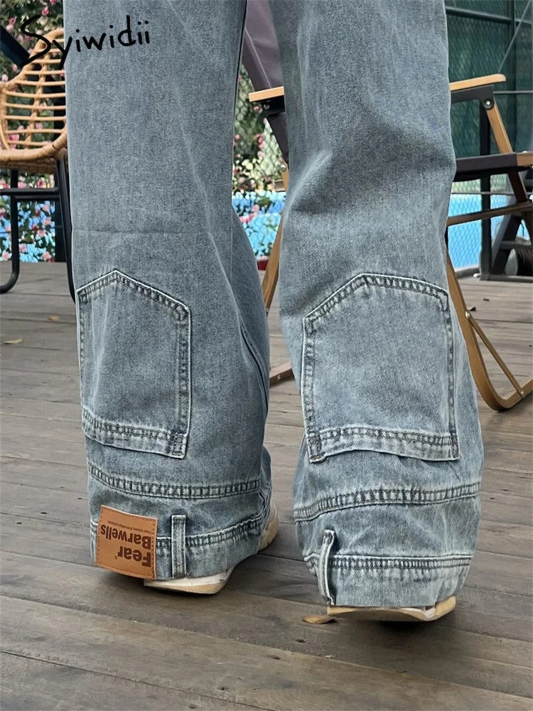 Lorantis Co. CONTRAST DENIM PANTOLON