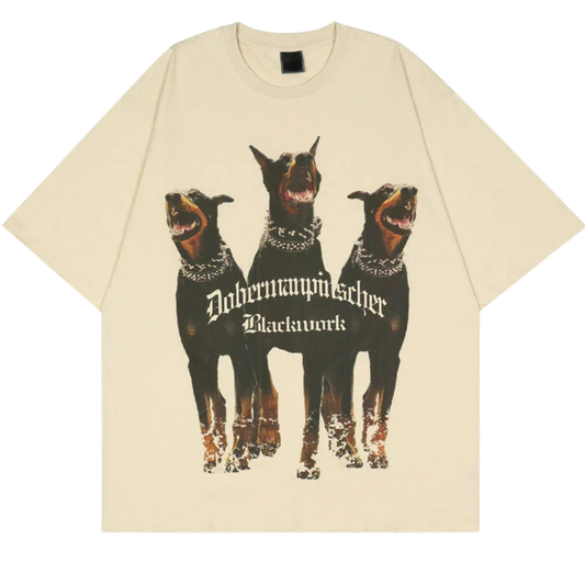 Lorantis Co. THREE DOBERMANS OF HELL T-SHIRT