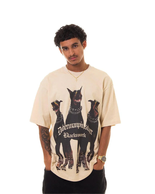 Lorantis Co. THREE DOBERMANS OF HELL T-SHIRT
