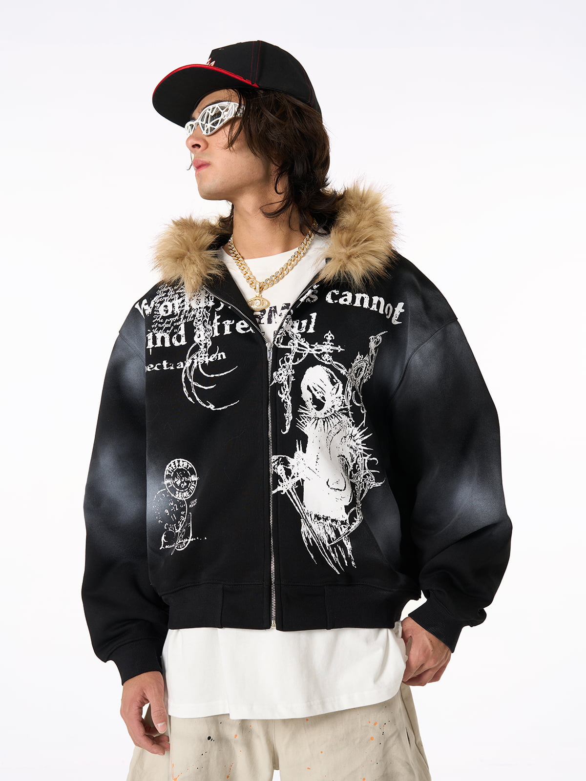 Supermade × Mortemartt Graphic Hooded Jacket- 2279