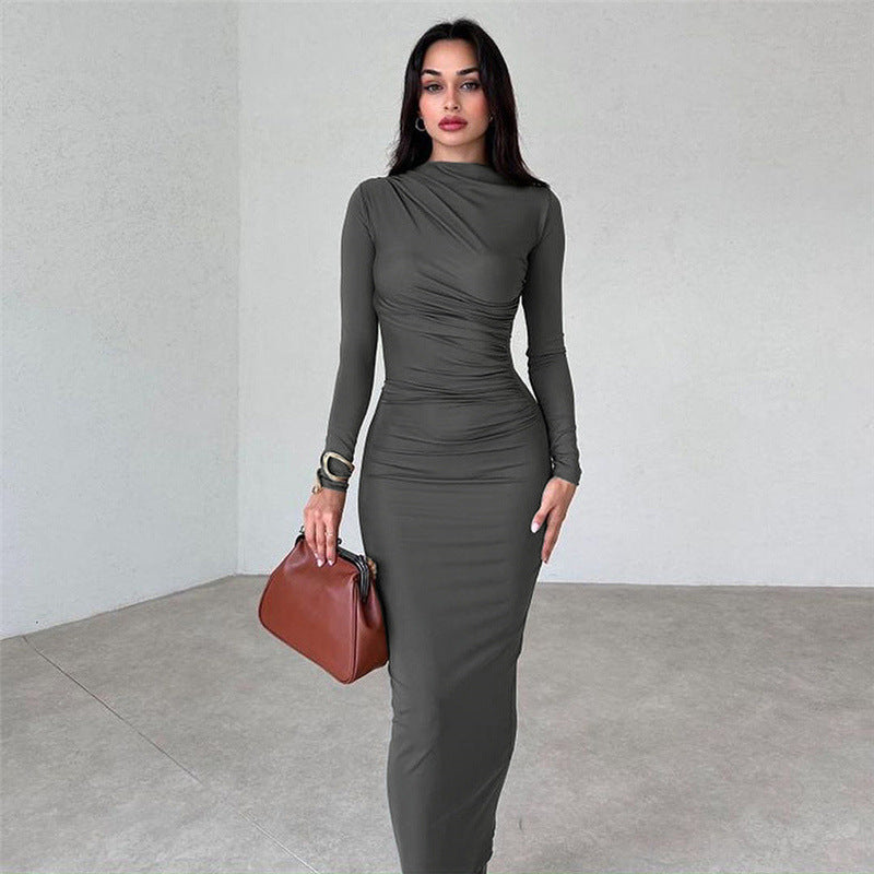 Sonbahar Zarif Uzun Bodycon Elbiseler