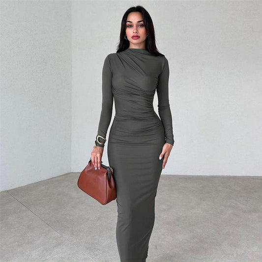 Sonbahar Zarif Uzun Bodycon Elbiseler
