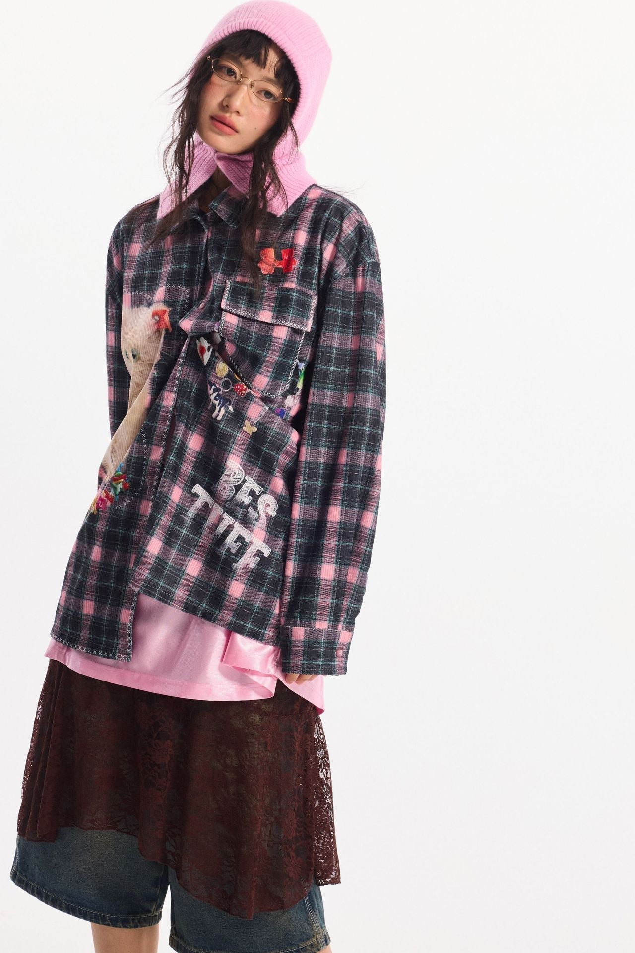 Lorantis Co. KITTY CHIC PLAID GÖMLEK