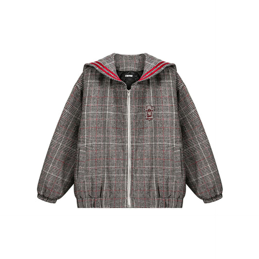 Lorantis Co. PLAID CREST HOODED CEKET