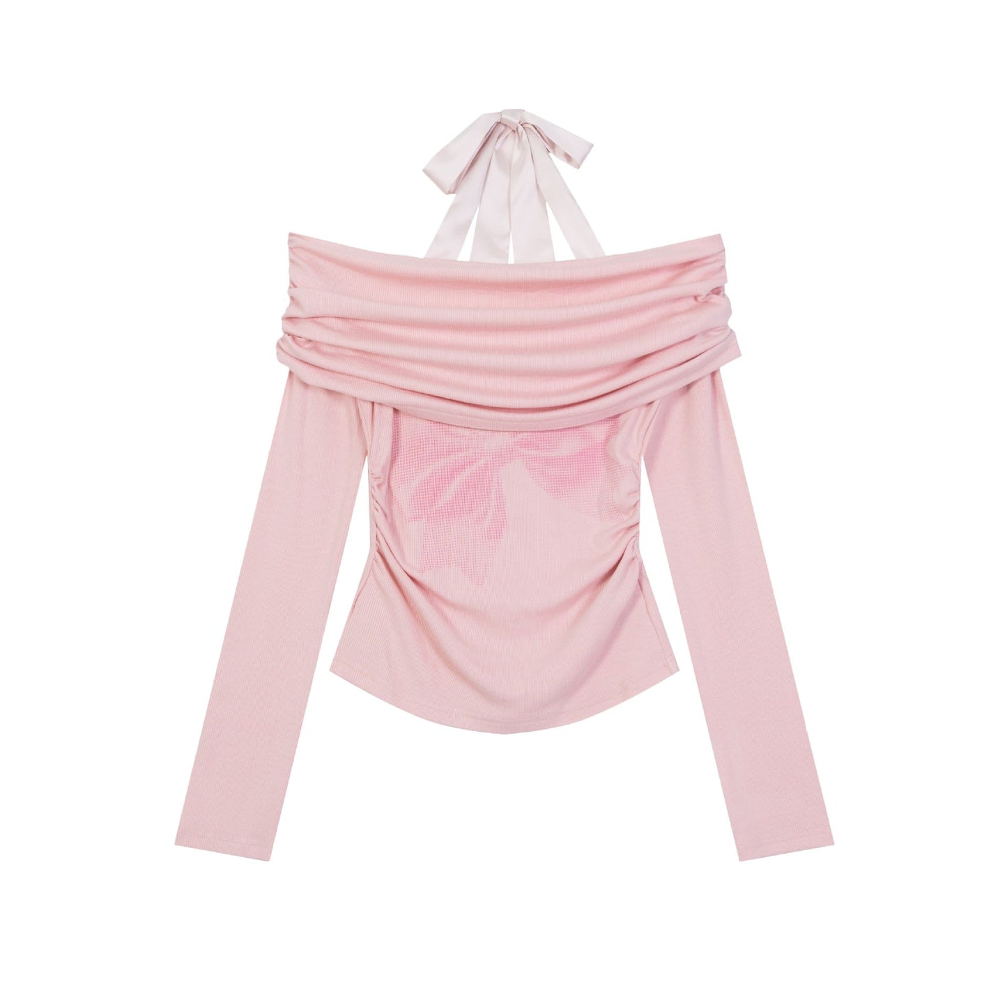 Lorantis Co. OFF-SHOULDER BOW TIE BLUZ