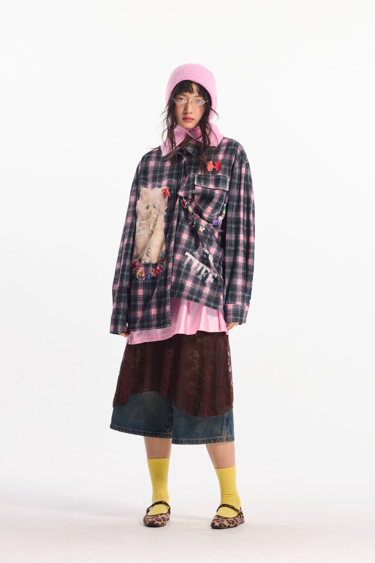Lorantis Co. KITTY CHIC PLAID GÖMLEK