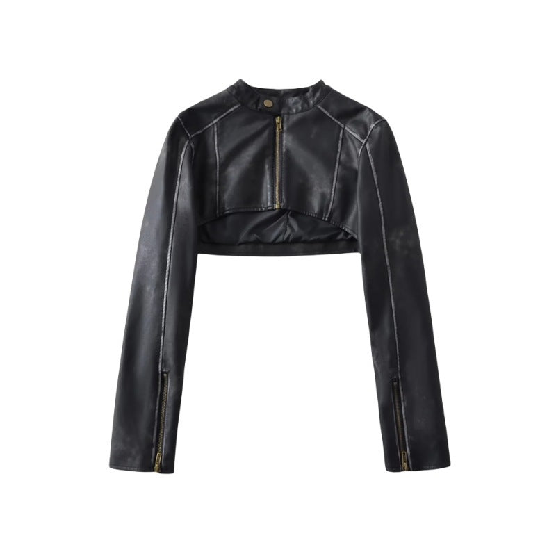 Lorantis Co. ROGUE AURA CROP DERİ CEKET