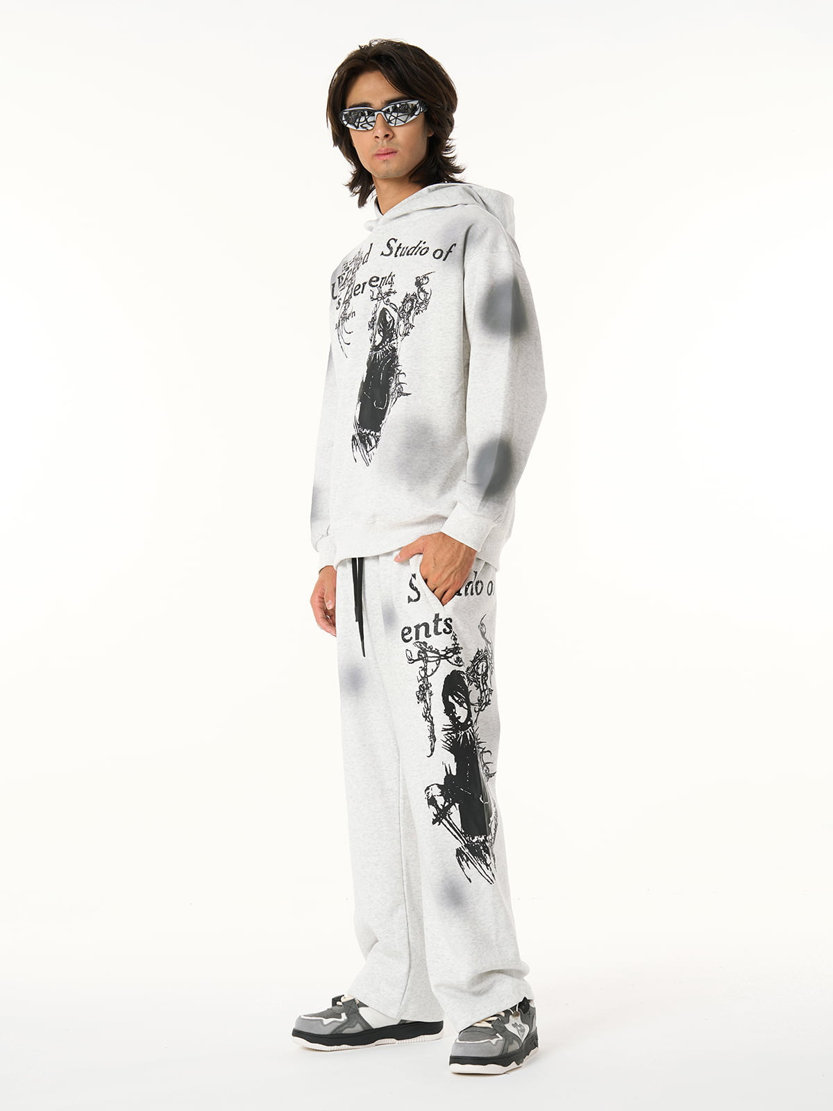 Supermade × Mortemartt Graphic Hooded Jacket- 2279