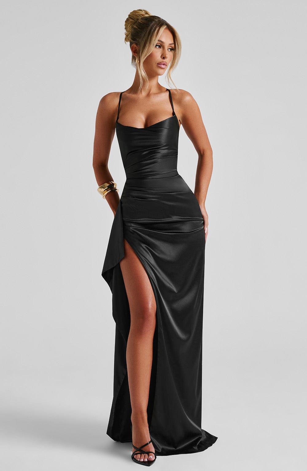 Lorantis Co. Helen - Siyah Maxi Elbise