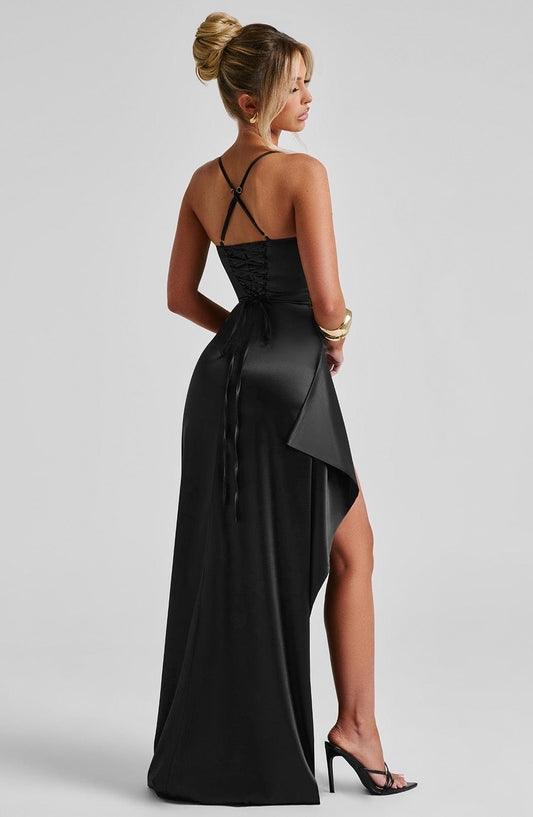 Lorantis Co. Helen - Siyah Maxi Elbise