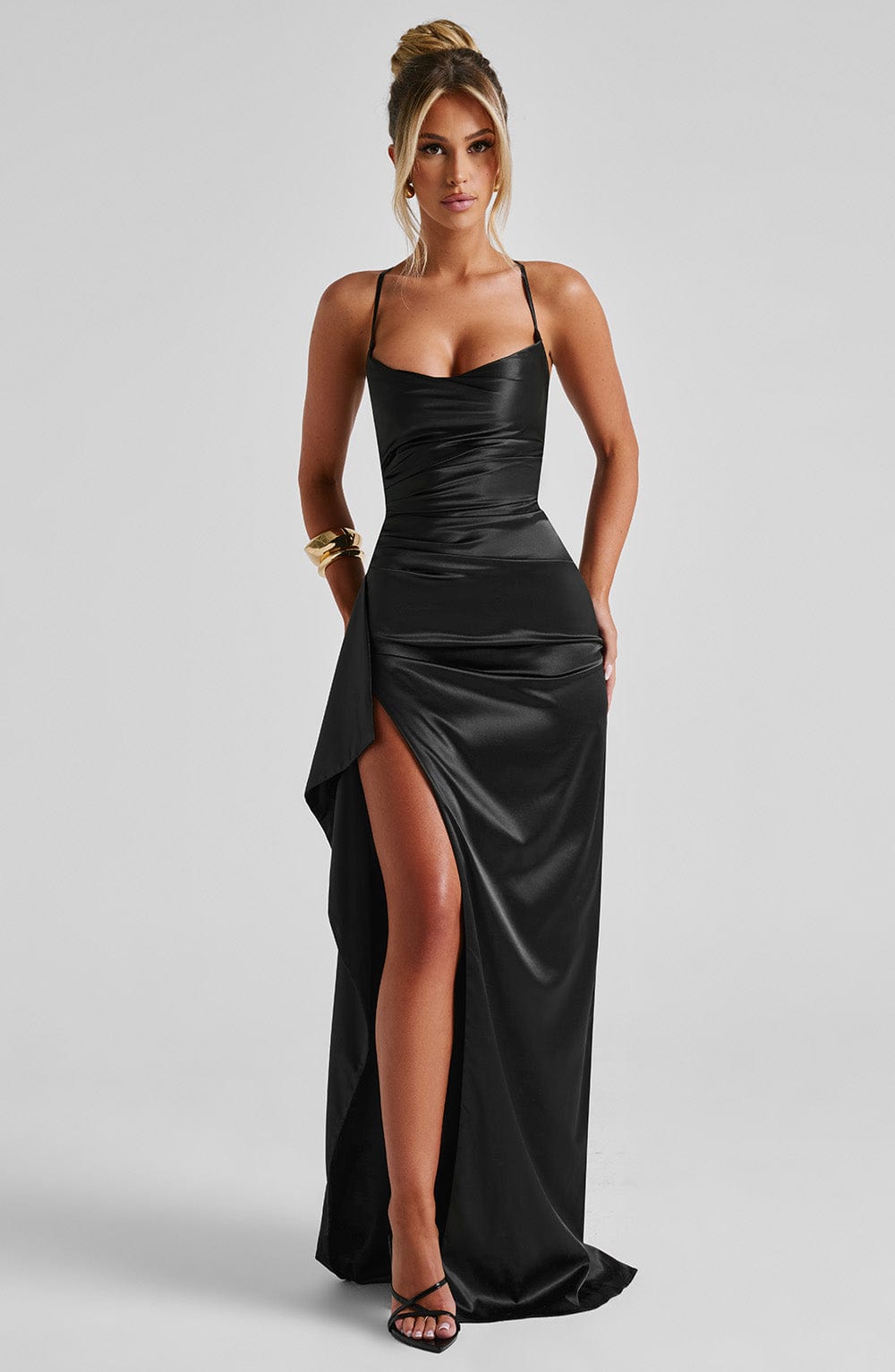 Lorantis Co. Helen - Siyah Maxi Elbise