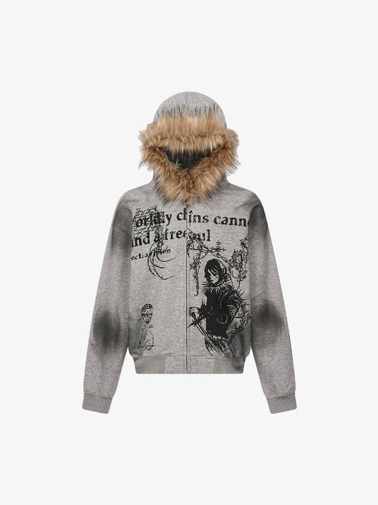 Supermade × Mortemartt Graphic Hooded Jacket- 2279